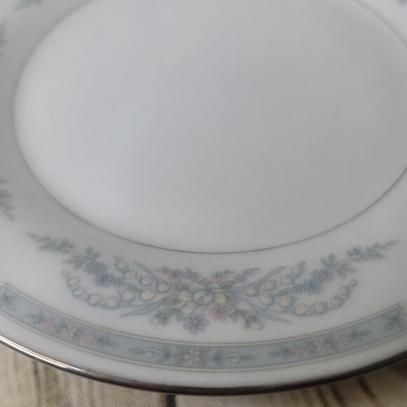 Crown Ming Fine China Jian Shiang Bread Plates  7.5” set 4 Vintage Cottage - Picture 4 of 4